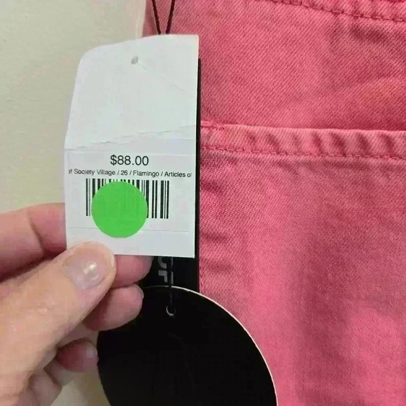 Articles of Society The Village Jean Flamingo NWT Straight Leg Women's 26 - Picture 16 of 16